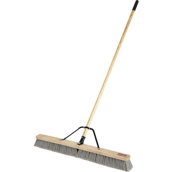 new Rubbermaid Commercial 2040049 Push Broom, 37 In Sweep Face, Medium, Synthetic, koeek - KOEEK