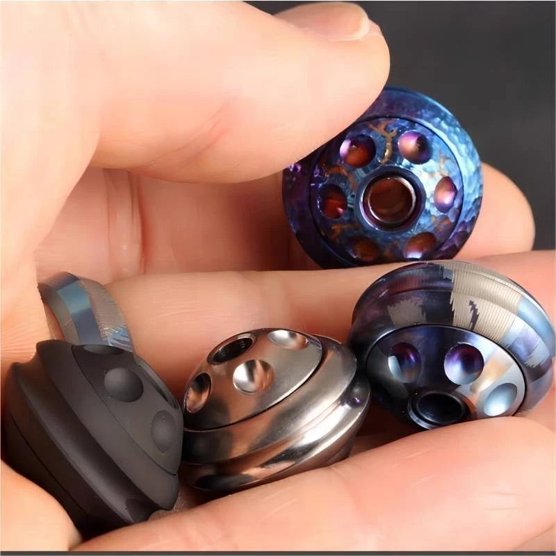 EDC Titanium Knife Lanyard Bead Paracord DIY Necklace Pendant Fidget Spinner Toy 07FC0E-D4 - KOEEK