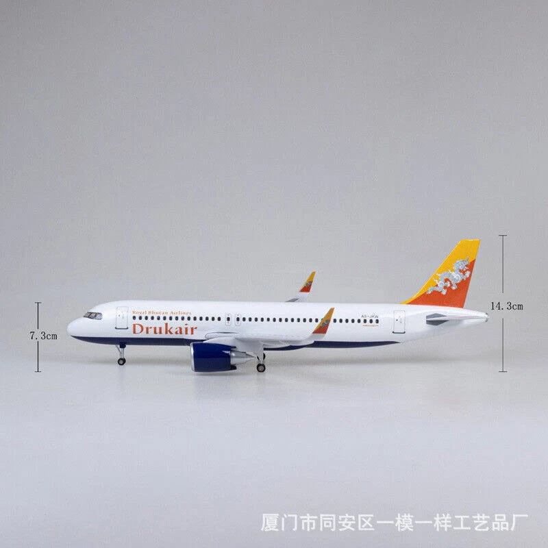 1/80 Bhutan Airlines A320neo passenger Plane B747 47cm Airplane Display Toy 07FC0E-D4 - KOEEK