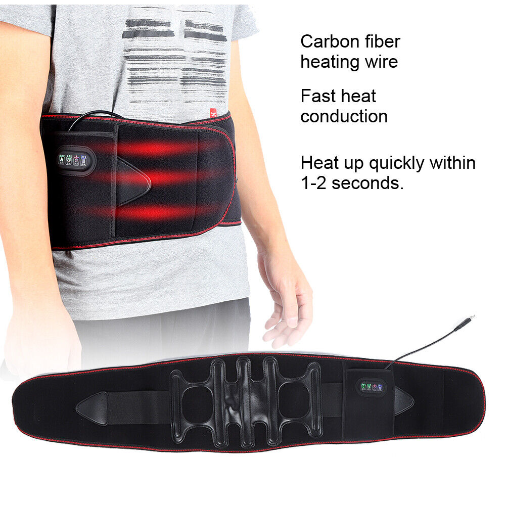 new Waistband Massage Waist Warming Belt (4 Button Charging Type) HGF koeek - KOEEK