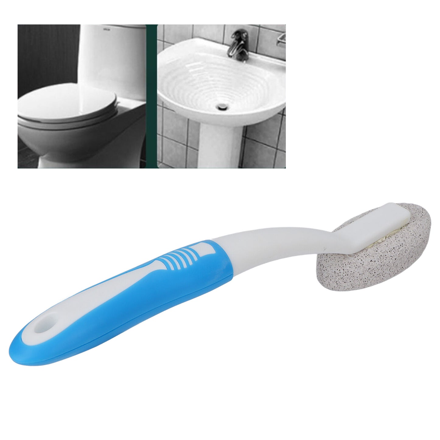 new Pumice Stone Cleaning Brush Hard Water Toilet Bowl Remover Cleaner HGF koeek - KOEEK