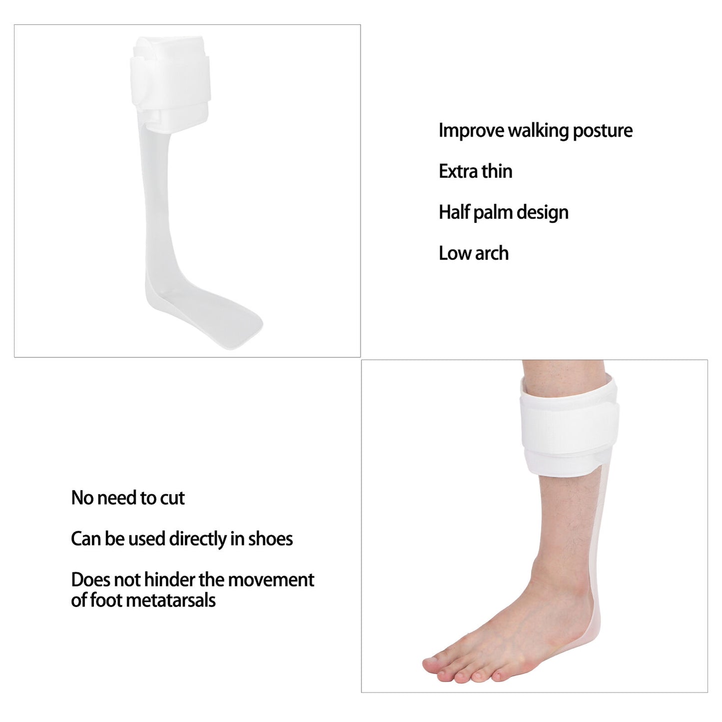 new Drop Foot Support Brace Lightweight Ultra Thin Ankle Foot Orthosis For Weak EUJ koeek - KOEEK