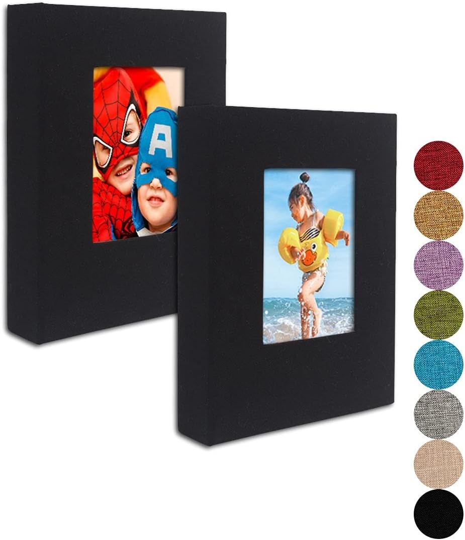 new GPIRAL Small Photo Album 5x7 – 2 Pack, Each 26 5x7'&apos;-2 PACK, Black GPIRAL - KOEEK