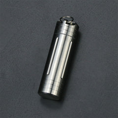 EDC Large Titanium Alloy Multifunction Survival Waterproof Pill Capsule Case Box 07FC0E-D4 - KOEEK