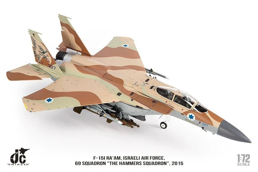 JC Wings 1/72 F-15I F15 Israel Air Force 69 Hammer Squadron Fighter Bomber Model 07FC0E-D4 - KOEEK