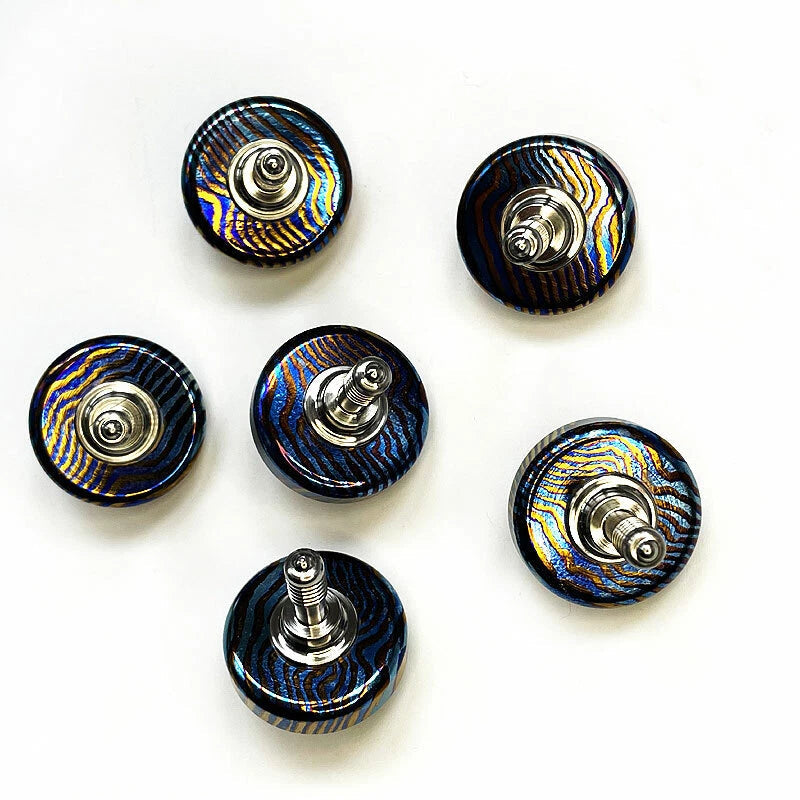 EDC Titanium Timascus Super Precision Toy Spinning Top Professional Ceramic Bead EDC - KOEEK