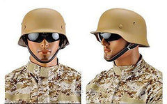 M35 Military German WW2 Steel Helmet Army Field Helmet Motorcycle Hat Tan Color 07FC0E-D4 - KOEEK