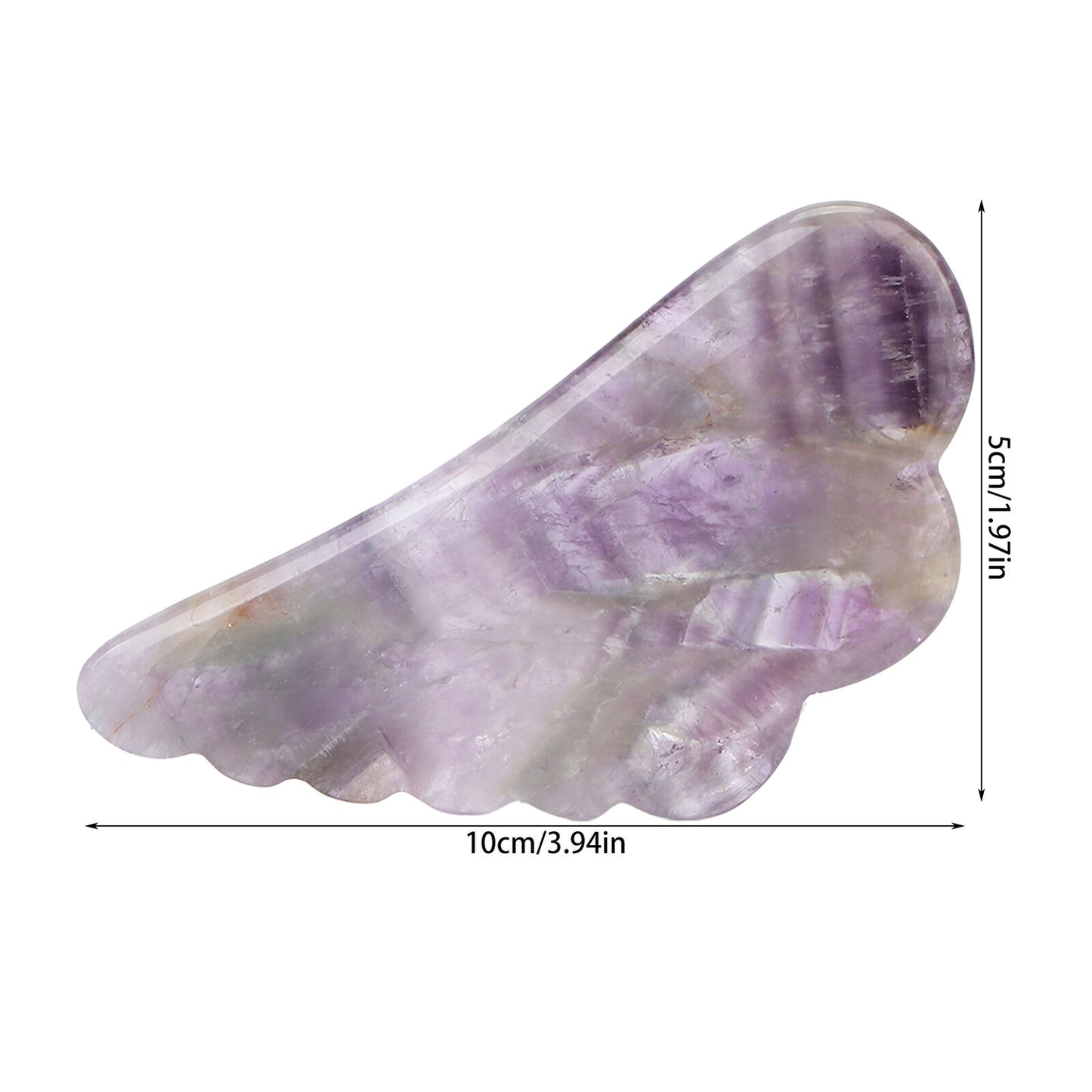 new Amethyst Stone Guasha Board Scraping Massage For Acupuncture Massage Lifting HGF koeek - KOEEK