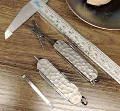 EDC Titanium Alloy Knife Handle Scales for VICTORINOX RAMBLER 0.6225 58mm Knife 07FC0E-D4 - KOEEK