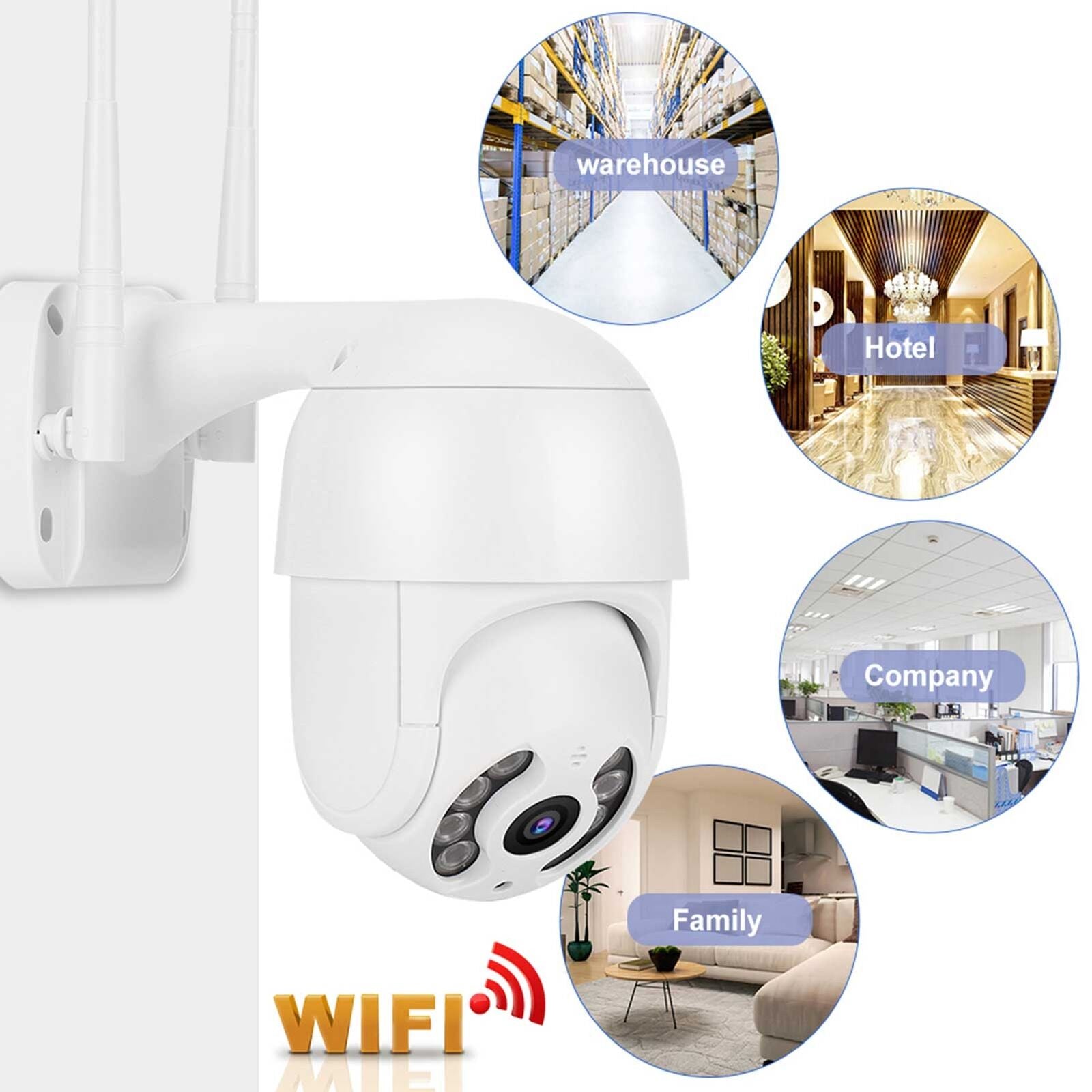 new (U.S. Regulations) Pan Tilt CCTV Professional WiFi Camera Home Camera koeek - KOEEK