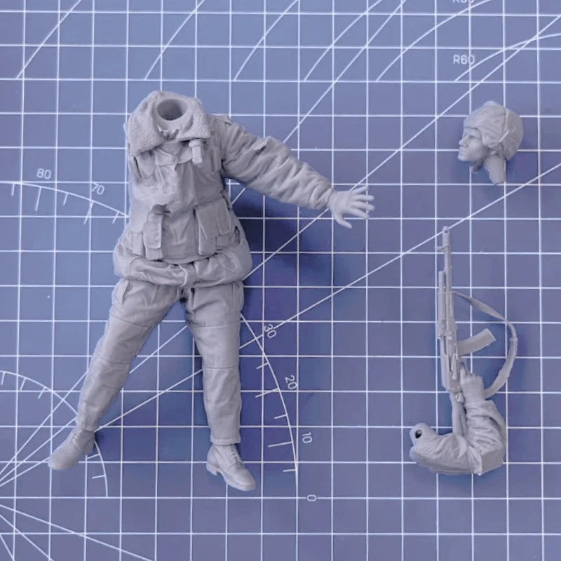 1/16 Resin Figure Model Kit Russian Internal Troops Unassembled Unpainted 07FC0E-D4 - KOEEK