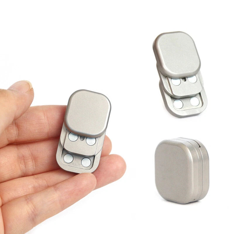 Stainless Steel Mini Cube Fidget Slider EDC Three-layer Fidget Toy Stress Relief 07FC0E-D4 - KOEEK