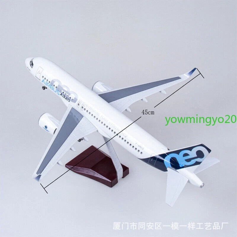 1/80 Airbus A320neo Passenger Plane Model Airplane W/Voice Controlled Lights 07FC0E-D4 - KOEEK