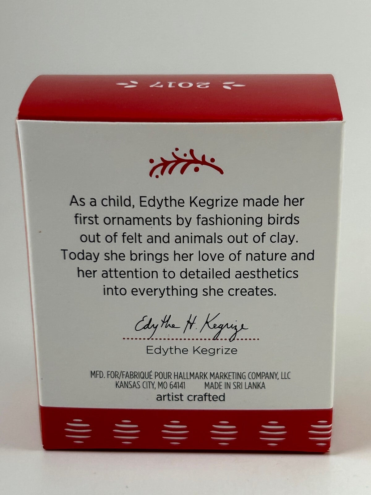 - 2017 Beauty of Birds - Cedar Waxwing - Hallmark MINIATURE Ornament HALLMARK - KOEEK