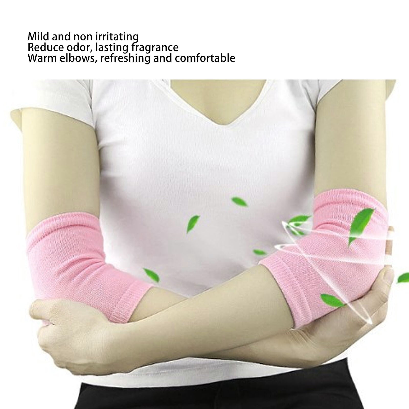 new 2 Pairs Gel Elbow Sleeves Moisturizing Softening Elbow Cover For Dry Skin HGF koeek - KOEEK