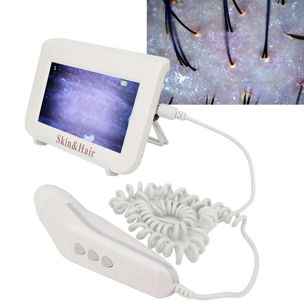 new 7inch Charging Scalp Hair Follicle Hair Detector Analyser MachineV(EU Plug ) HGF koeek - KOEEK