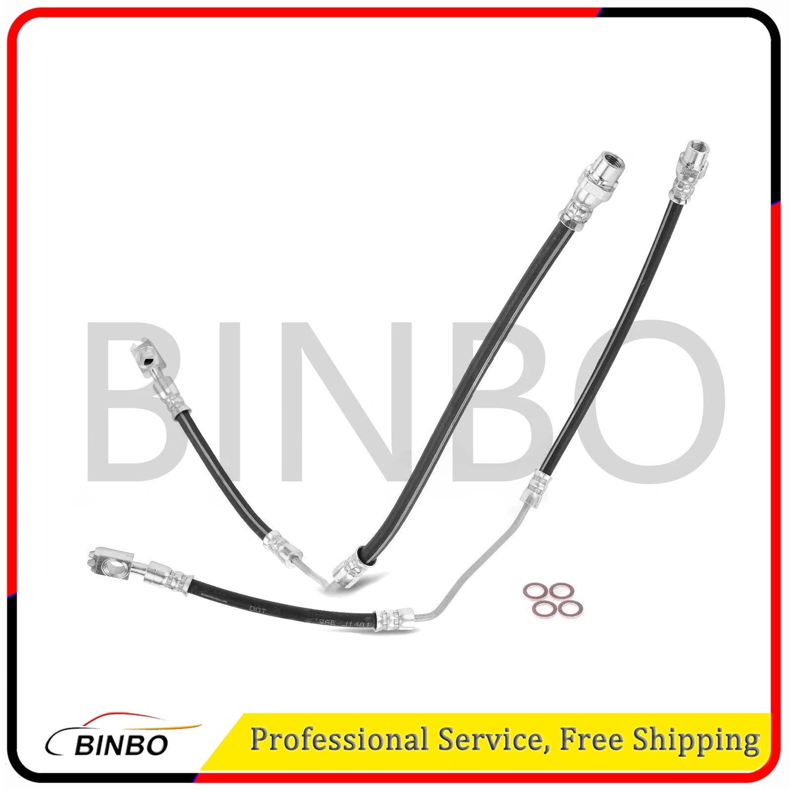 1 Pair Rear LH&RH Brake Hydraulic Hose for BMW E53 X5 00-06 3.0L 4.4L 4.6L 4.8L 07FC0E-D4 - KOEEK
