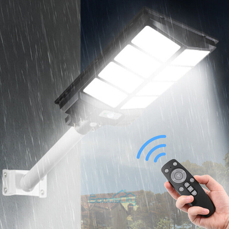 ny kommersiell 100000000LM Solar Street Flood Light LED-lampe Dusk To Dawn Vegglampe