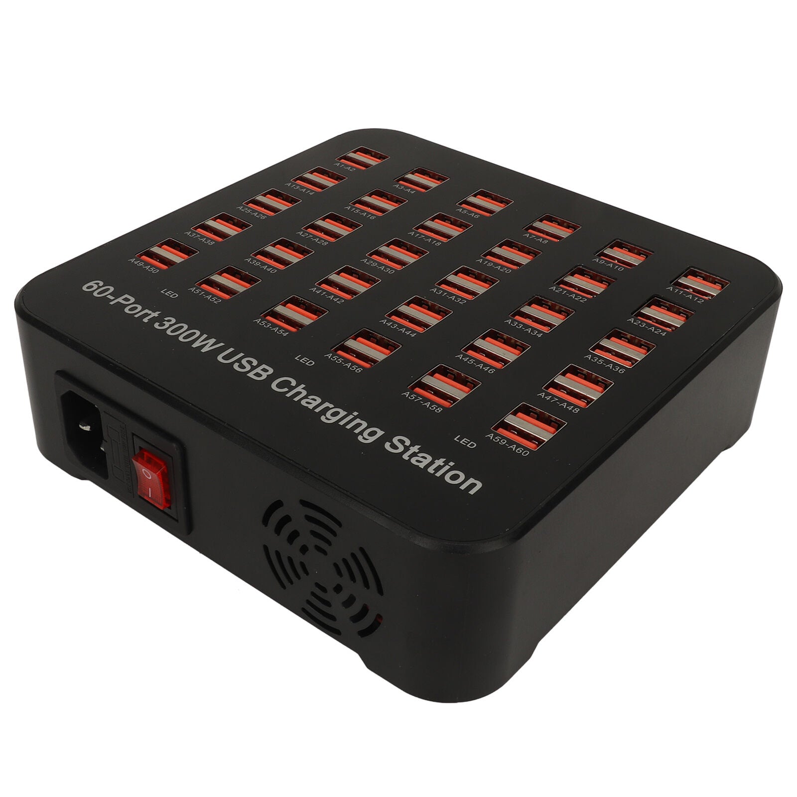 new 60 Ports 300W USB Charger Station Multiport USB Charging Station Dock With Over koeek - KOEEK