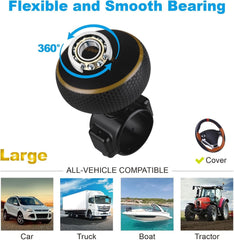 new Hypersonic Steering Wheel Knob Spinner - Large Non-Slip Suicide Gold HYPERSONIC - KOEEK