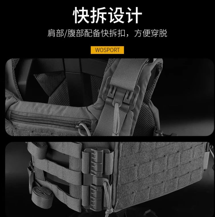 Israel Tactical Vest K19 Plate Carrier Molle Quick Release Fast Adjust Vest 07FC0E-D4 - KOEEK