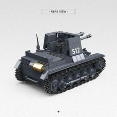 1:35 WWII German Panzer I Tank Destroyer Building Blocks Model Military Toy 07FC0E-D4 - KOEEK