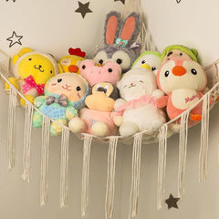new Stuffed Animal Hammock Corner, Hand-Knitted Large Plushie Net Large, White 07FC0E-D4 - KOEEK