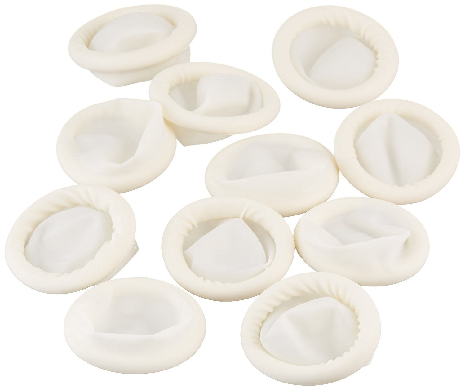 new General-Purpose Latex Finger Cots, Large, White