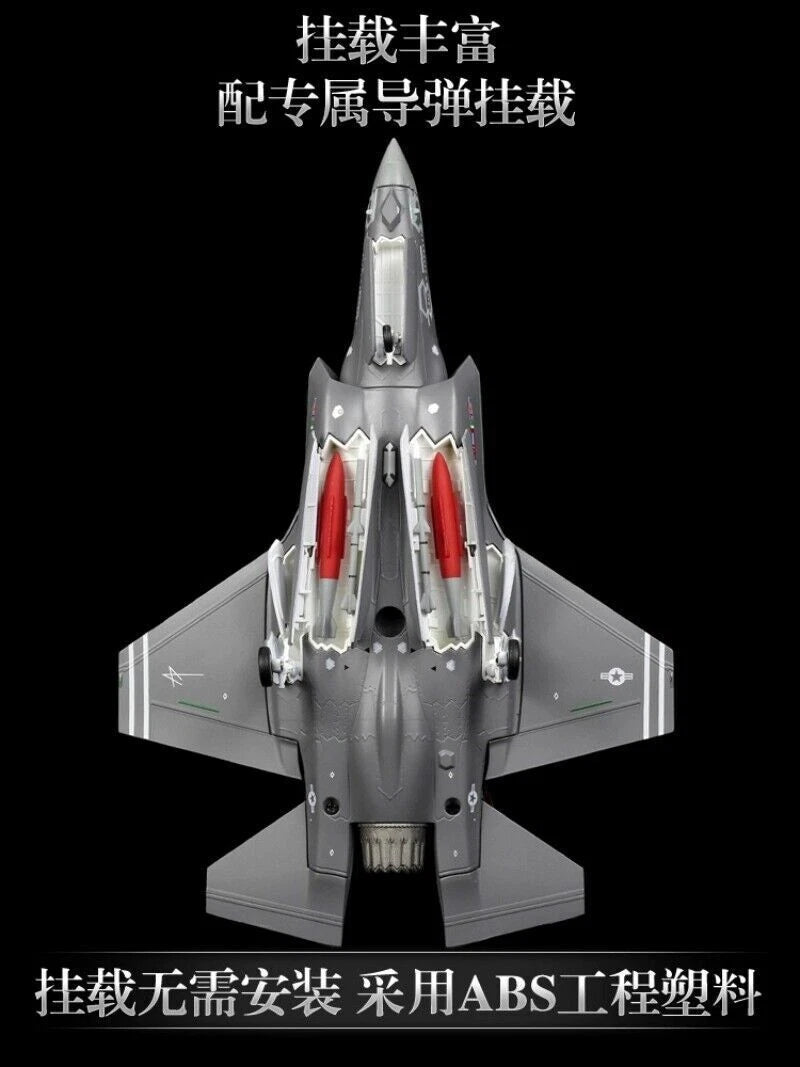 1:72 Military F35A Fighter Model Alloy Simulation Shipboard Aircraft Pendant 07FC0E-D4 - KOEEK