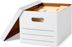 Storage and Documentation Box with Lid and Handles, Basic, 20-Piece, White 07FC0E-D4 - KOEEK