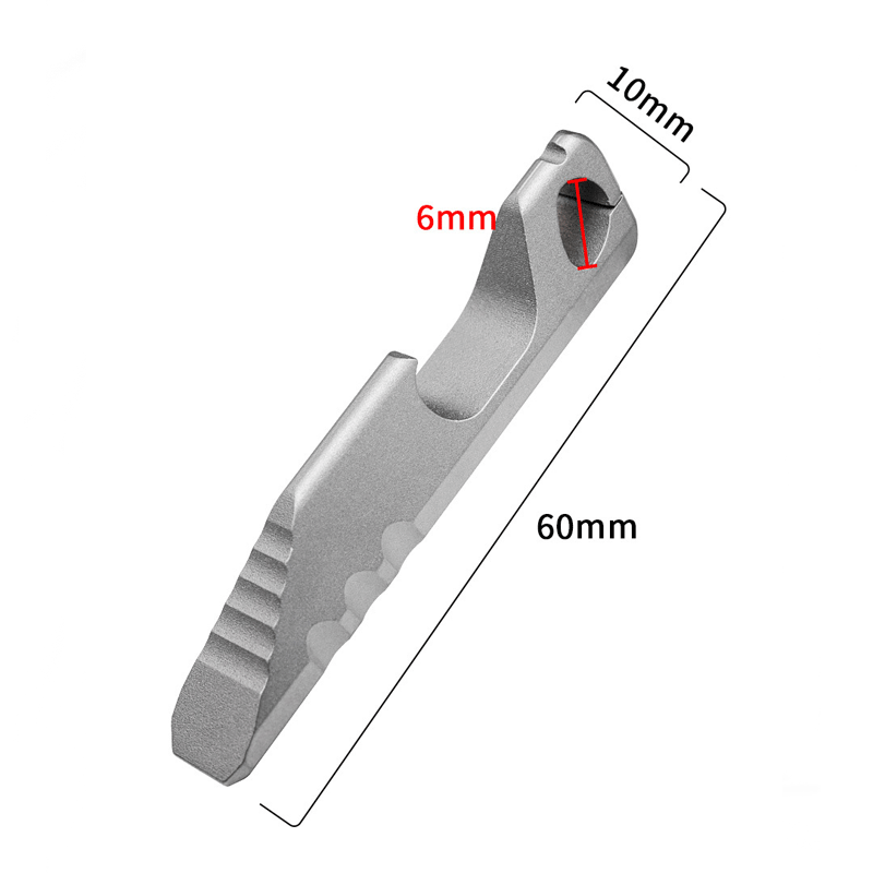 Mini Titanium Keychain Pry Bar Crowbar Opener Portable Outdoor multi EDC Tools 07FC0E-D4 - KOEEK