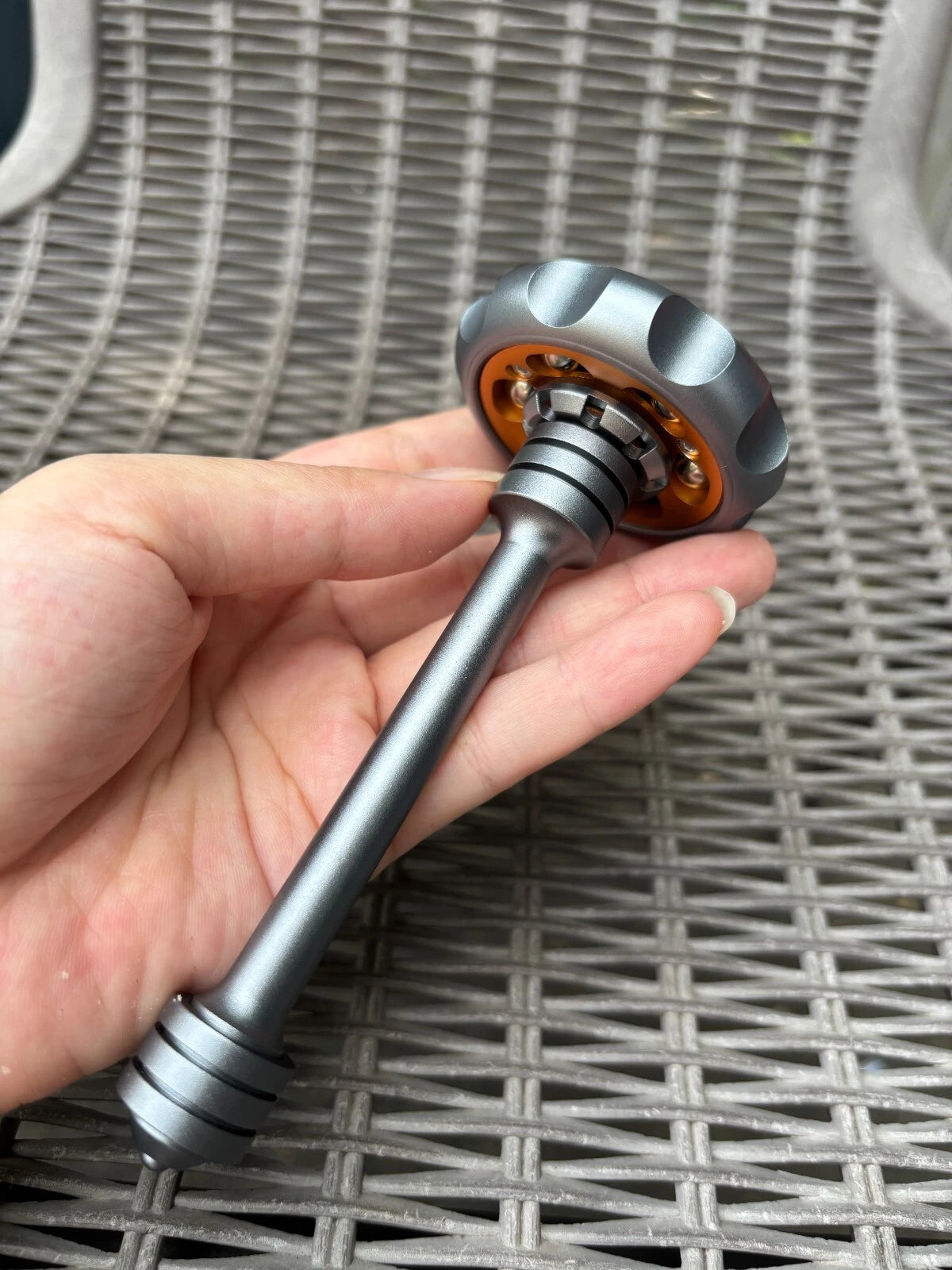 EDC Metal Fidget Spinner Aluminium Alloy Spinning Top Tip Stress Relief Toy Gyro 07FC0E-D4 - KOEEK