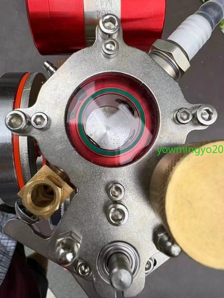 Startable 4-Stroke Alcohol Engine Model Kit CNC Metal Mini Combustion Engin STEM 07FC0E-D4 - KOEEK