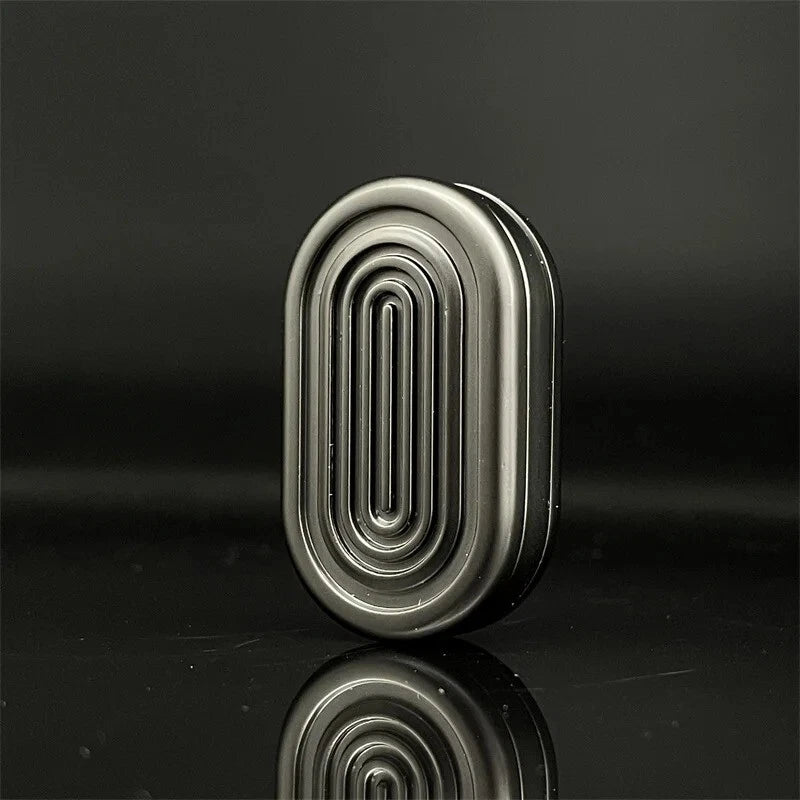 Black Alloy Haptic Slider Adult Three-layer Fidget Slider ADHD Fidget EDC Toys 07FC0E-D4 - KOEEK