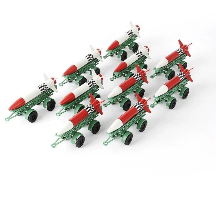JEU 10Pcs Military Missile Rocket Transport Truck Set, Diecast Toy Gift for Boy JEU - KOEEK