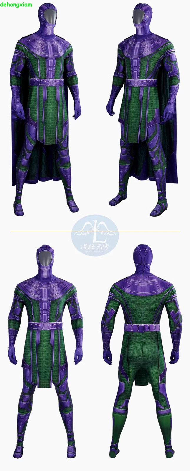Ant-Man 3 Kang the Conqueror Men Costume Cosplay Bodysuit Cloak Outfit Halloween 07FC0E-D4 - KOEEK