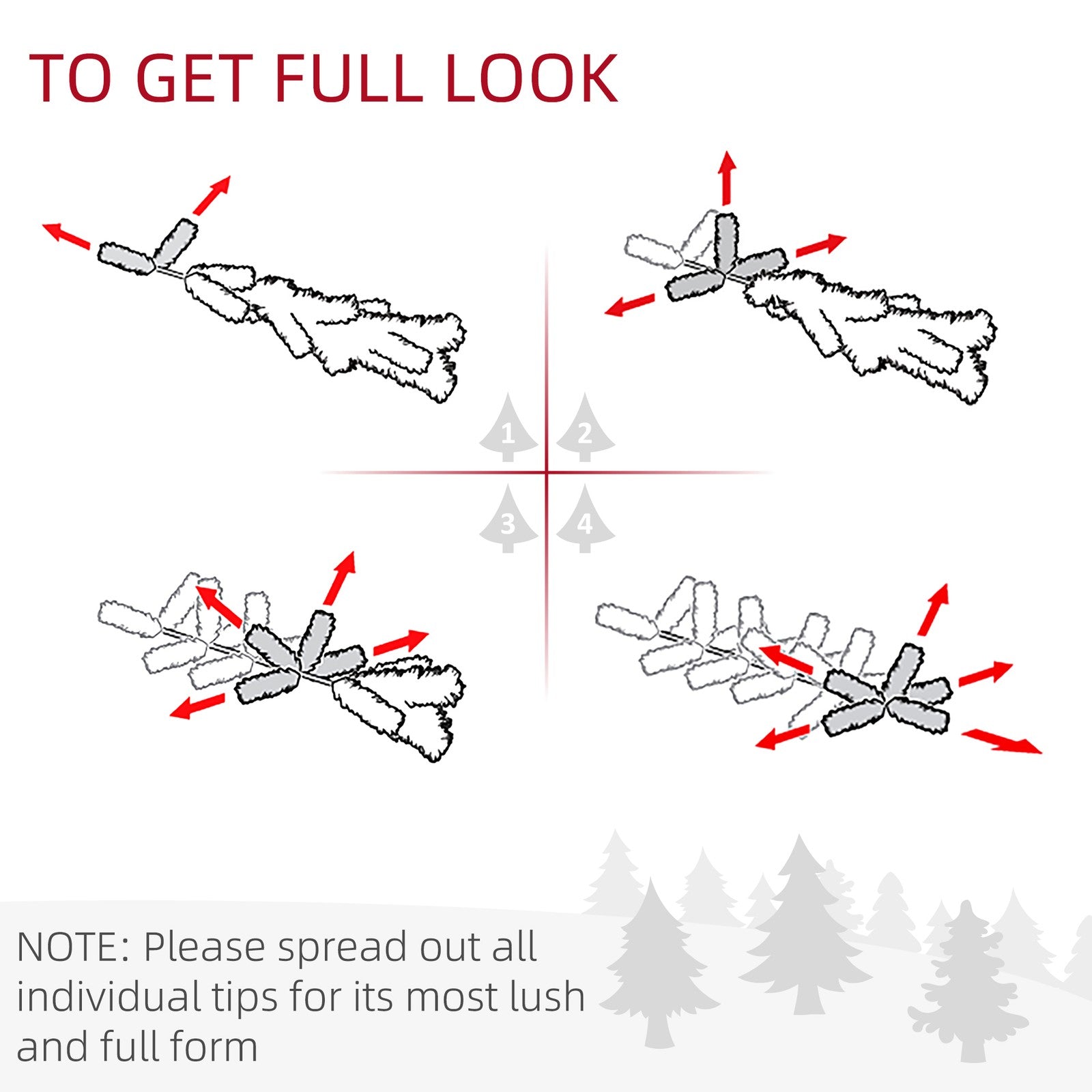 HOMCOM 60cm Flocked Christmas Wreath with Lights Pine Cones Berries Green HOMCOM - KOEEK