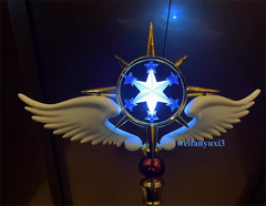 Card Captor Sakura Kinomoto Star Cane 47in  Glowing Magic Wand Cosplay Prop Gift 07FC0E-D4 - KOEEK