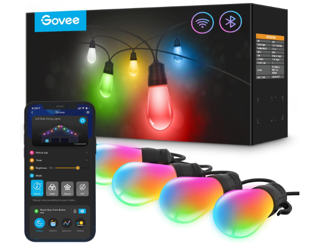Govee 108 LED Permanent Outdoor Lights Smart RGBIC Outdoor Lights 150FT (H705C) GOVEE - KOEEK
