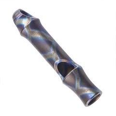 Outdoor EDC Titanium Alloy Keychain Safety Whistle Necklace Lanyard Survival 07FC0E-D4 - KOEEK