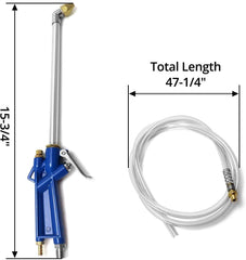 new QWORK Air Blow Gun Pneumatic Engine Cleaning with 4Ft Hose, 1 pc QWORK - KOEEK