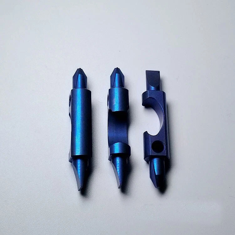 EDC Portable Titanium Multi Tools Bottle Opener Bolt Driver Screwdriver Keychain 07FC0E-D4 - KOEEK