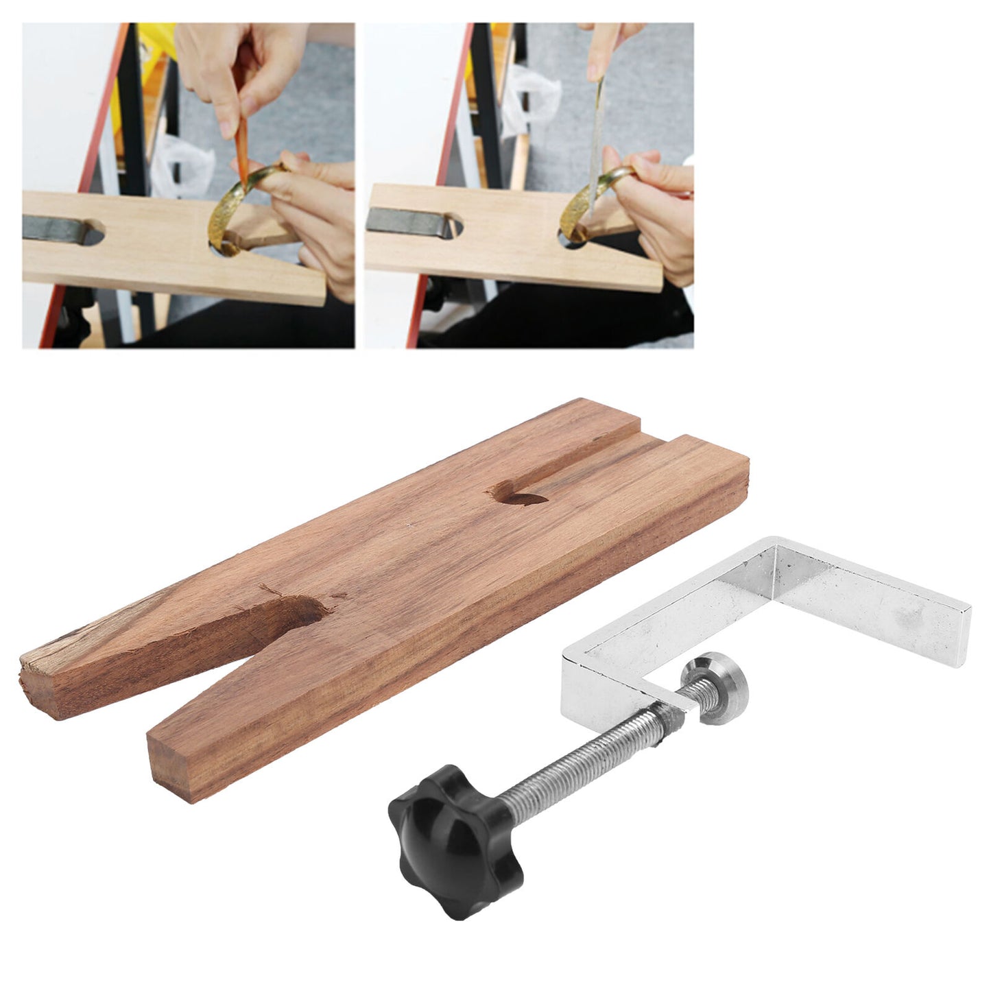 new Jewelers Bench Pin Clamp Wooden Workbench Jewelers Making Processing Tools US koeek - KOEEK