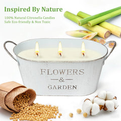Lemongrass Scented Candle (Outdoor Use), 30 oz. Large Lemongrass Scented Candle 07FC0E-D4 - KOEEK