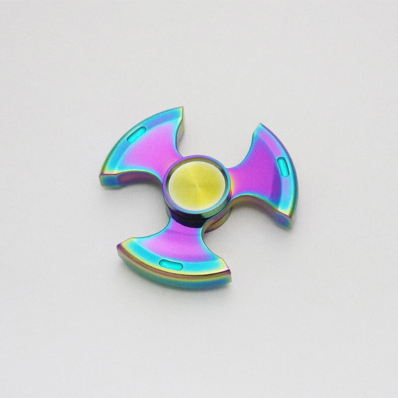 Pure Steel Fidget Hand Spinner Finger Gyro Toys EDC Focus Stress Reliever gift 07FC0E-D4 - KOEEK