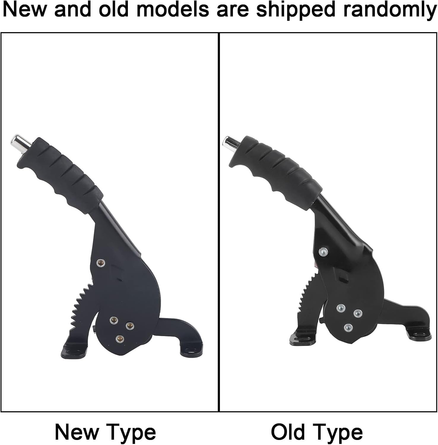 new Motorcycle Brake Pump Lever,Universal Handle Front normal, Black+Silver 07FC0E-D4 - KOEEK