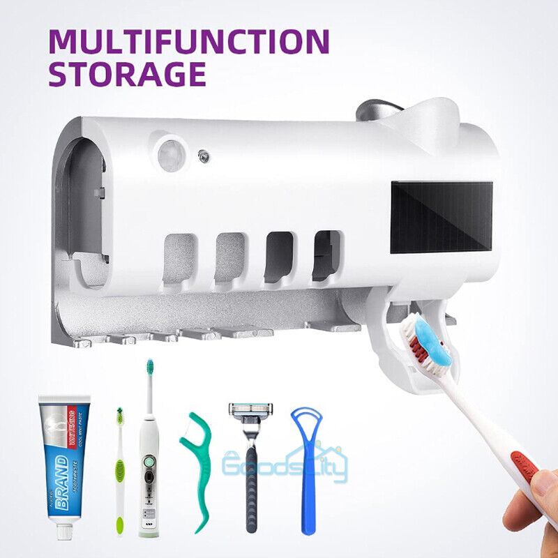 ny Porta Cepillos de Dientes Dispensador de Pasta Dental med Esterilizador Smart HQ