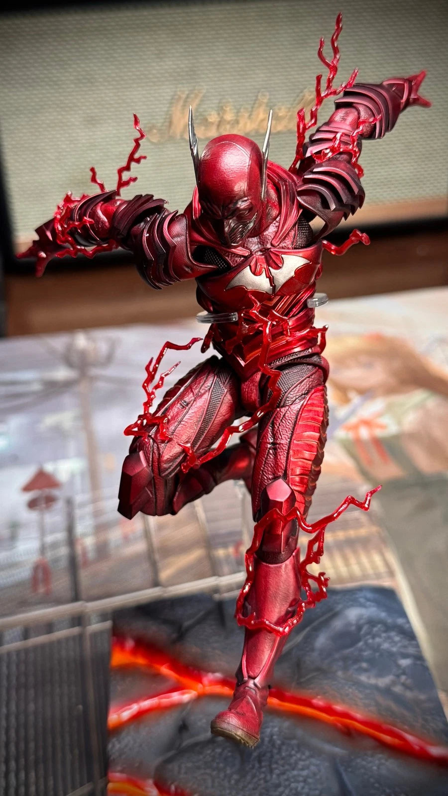 in Stock LPZZ Batman Red Death Dark Nights Metal 1/12 Action Figure 07FC0E-D4 - KOEEK