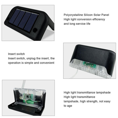 new 4PCS Deck Solar Light Waterproof Solar Lights with Intelligent Light Sensor lamp koeek - KOEEK