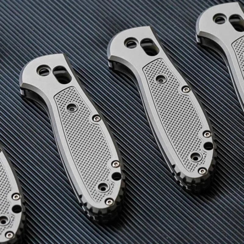 1 Pair Custom Made Titanium Alloy Handle Scales for Benchmade Griptilian 556 07FC0E-D4 - KOEEK